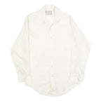 SUPREME Mens White Shirt M Button Down Polyester Blend Casual Stylish