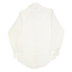 SUPREME Mens White Shirt M Button Down Polyester Blend Casual Stylish