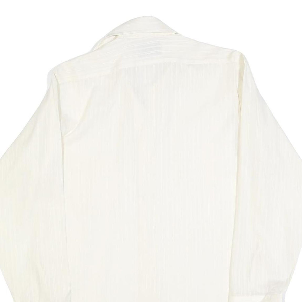 SUPREME Mens White Shirt M Button Down Polyester Blend Casual Stylish