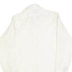 SUPREME Mens White Shirt M Button Down Polyester Blend Casual Stylish