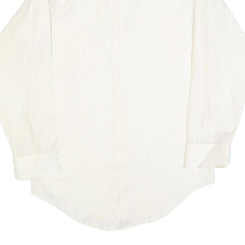 SUPREME Mens White Shirt M Button Down Polyester Blend Casual Stylish