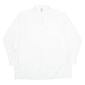 WALDE Mens Plain Shirt White Long Sleeve XL
