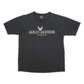 HARLEY DAVIDSON '92 Single Stitch Mens Black Graphic T-Shirt L Short Sleeve