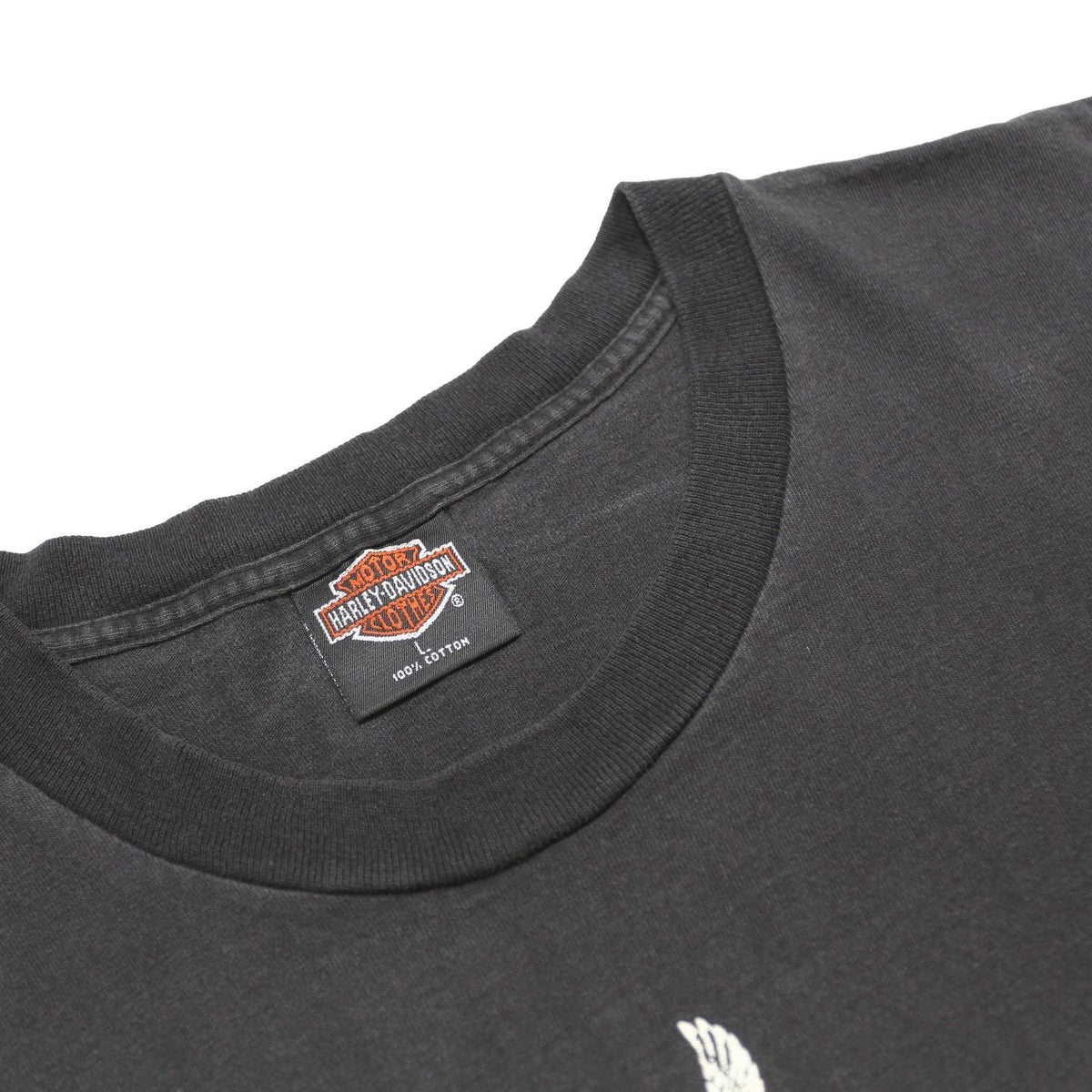 HARLEY DAVIDSON '92 Single Stitch Mens Black Graphic T-Shirt L Short Sleeve