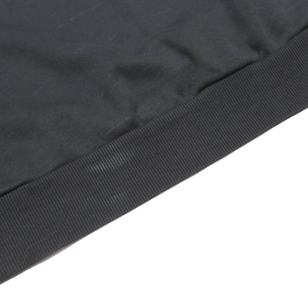 ADIDAS Womens Black Sweatshirt Crew Neck UK 8 Cotton Blend Logo Jumper