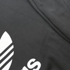 ADIDAS Womens Black Sweatshirt Crew Neck UK 8 Cotton Blend Logo Jumper