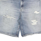 ROUTE 66 Mens Denim Blue Casual XL W40 Distressed Cotton Blend Shorts
