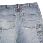 ROUTE 66 Mens Denim Blue Casual XL W40 Distressed Cotton Blend Shorts