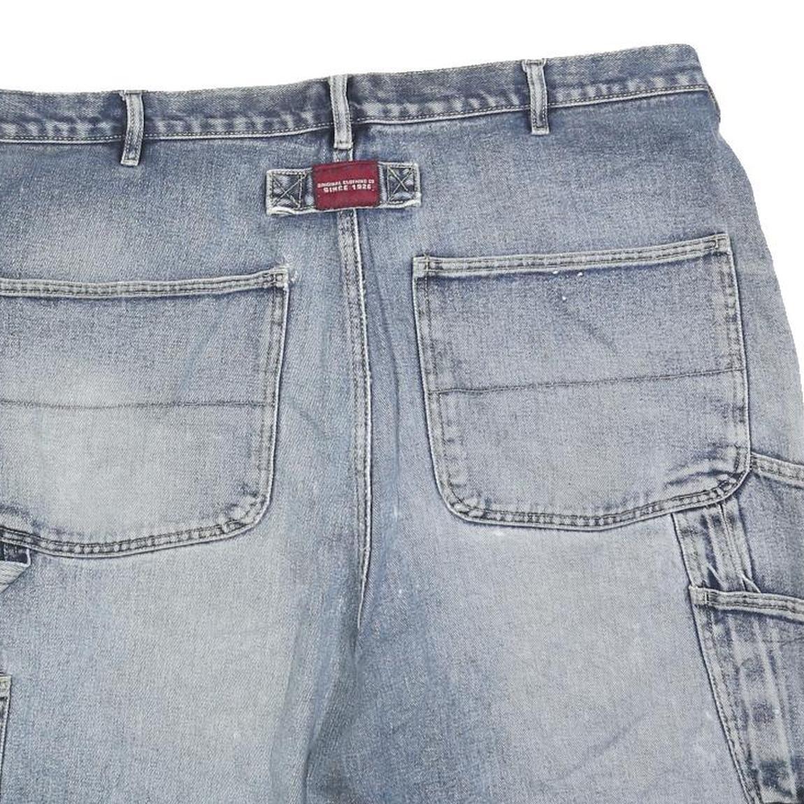 ROUTE 66 Mens Denim Blue Casual XL W40 Distressed Cotton Blend Shorts