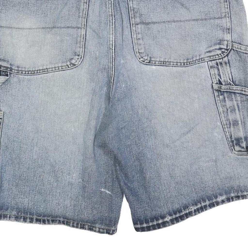ROUTE 66 Mens Denim Blue Casual XL W40 Distressed Cotton Blend Shorts