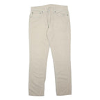 LEVI'S 511 Slim Mens Jeans Beige Regular Cotton Blend Zip W34 L32 Casual Stylish