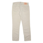 LEVI'S 511 Slim Mens Jeans Beige Regular Cotton Blend Zip W34 L32 Casual Stylish