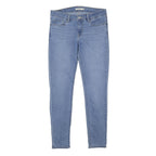 LEVI'S 711 Womens Jeans Blue Slim Skinny Denim Medium W30 L29 Button Closure