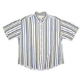 NATURAL ISSUE Mens Shirt White Striped XL