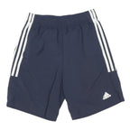 ADIDAS Mens Navy Blue Sports Casual Shorts S W26 Polyester Blend Athletic