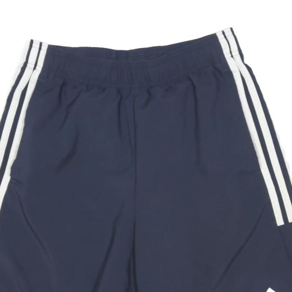 ADIDAS Mens Navy Blue Sports Casual Shorts S W26 Polyester Blend Athletic