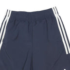ADIDAS Mens Navy Blue Sports Casual Shorts S W26 Polyester Blend Athletic