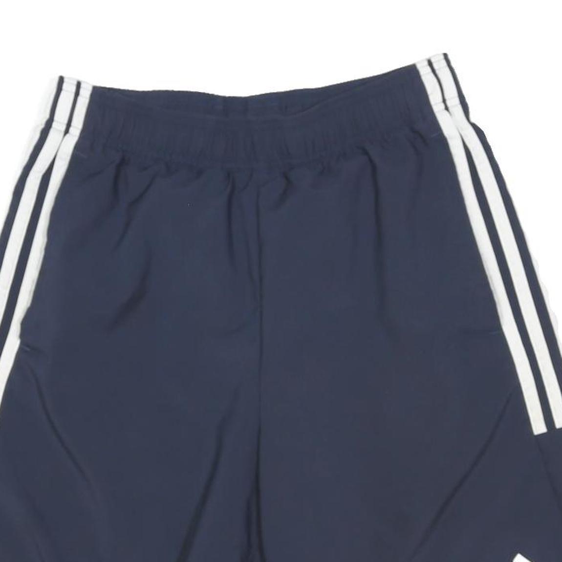 ADIDAS Mens Navy Blue Sports Casual Shorts S W26 Polyester Blend Athletic