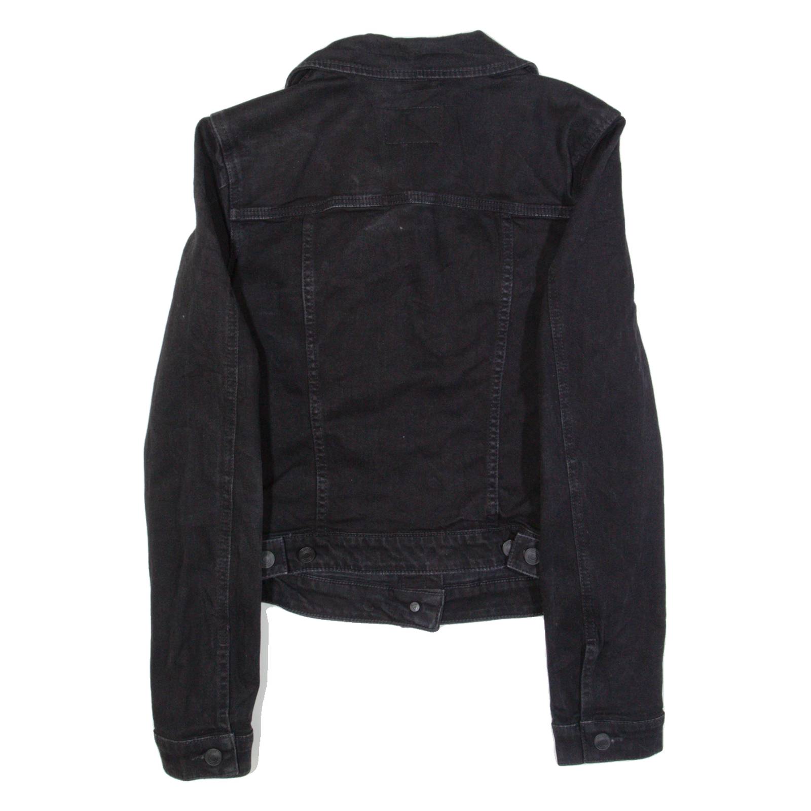 GUESS Womens Denim Jacket Blue M