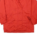 SECRET Womens Red Jacket L Polyester Blend Plain Zip Casual Lightweight