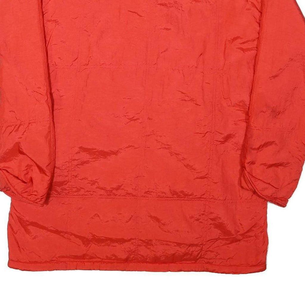 SECRET Womens Red Jacket L Polyester Blend Plain Zip Casual Lightweight