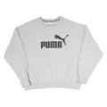 PUMA Womens Grey Sweatshirt Pullover XL Cotton Blend Crew Neck Casual Sportswear