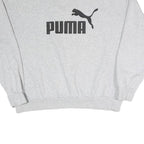 PUMA Womens Grey Sweatshirt Pullover XL Cotton Blend Crew Neck Casual Sportswear