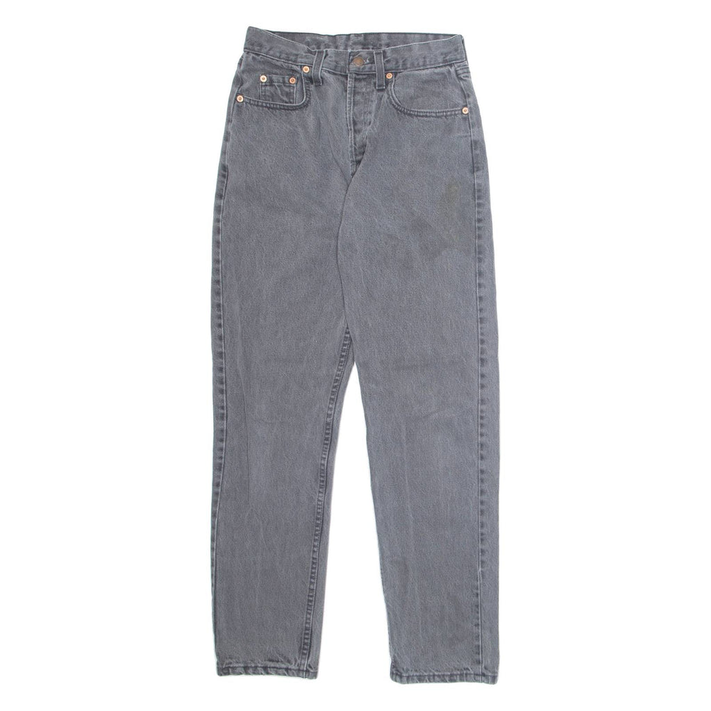 LEVI'S 818 Orange Tab Womens Jeans Grey Regular Tapered 90s W24 L29