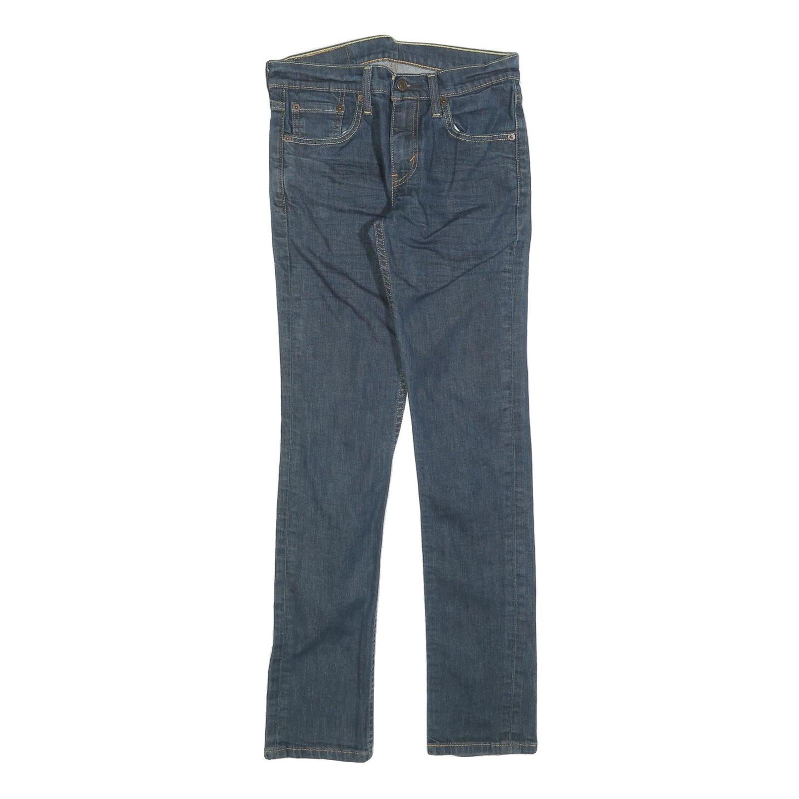 LEVI'S 511 Slim Mens Jeans Blue Slim Skinny Denim Medium W28 L32 Stylish Zip
