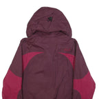 JACK WOLFSKIN Womens Burgundy & Pink Outdoor Zip Jacket UK 10 Polyester Blend