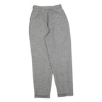 LADY BOWDEN Womens Wool Blend Regular Straight Trousers W26 L30 Black & White