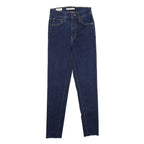 LEVI'S Mile High Super Skinny Womens Jeans Blue Slim Skinny Denim Raw W26 L27