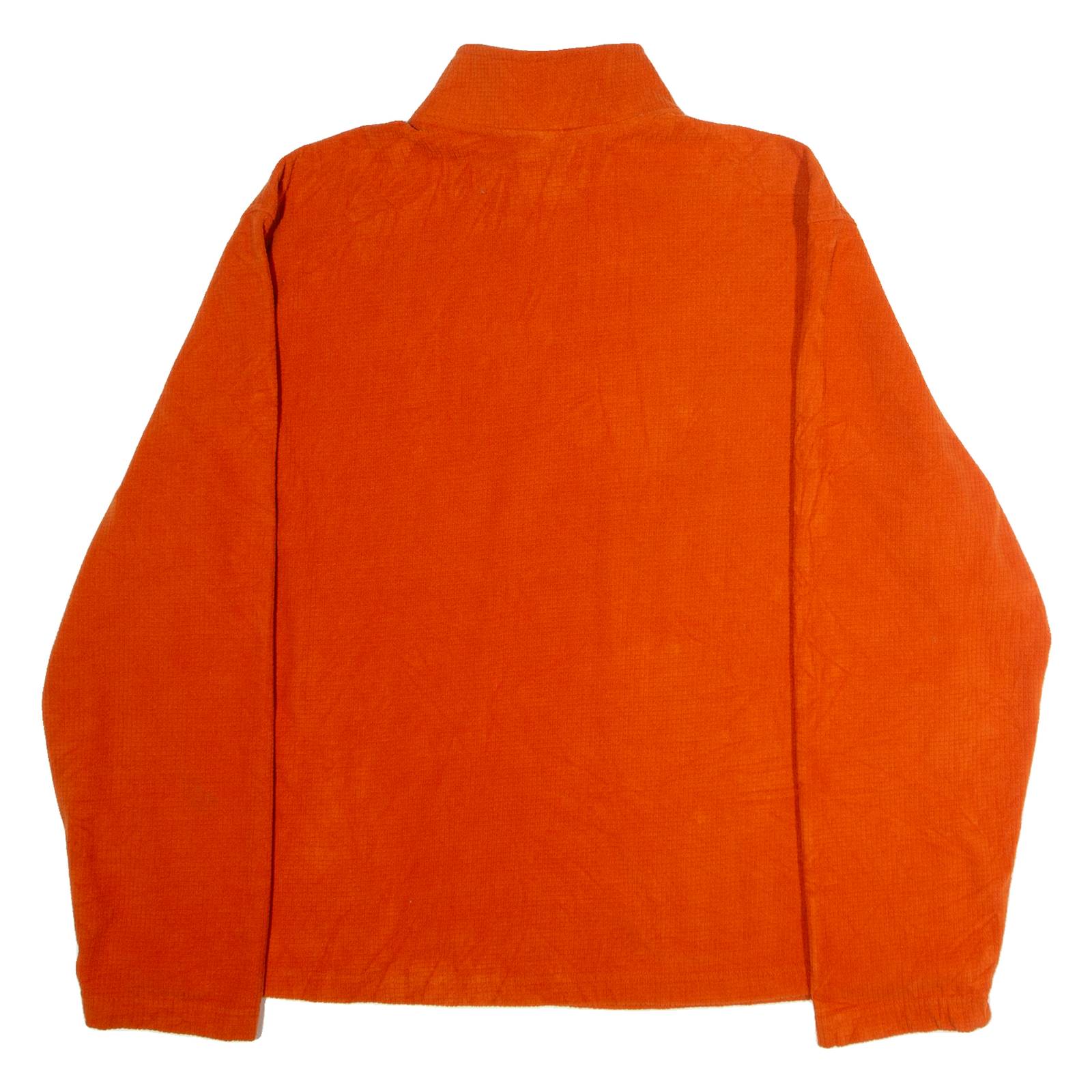 STARTER Mens Fleece Orange 1/4 Zip XL