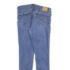 LEVI'S 711 BIG E Womens Slim Jeans Denim Medium Wash W28 L28 Stretch Cotton