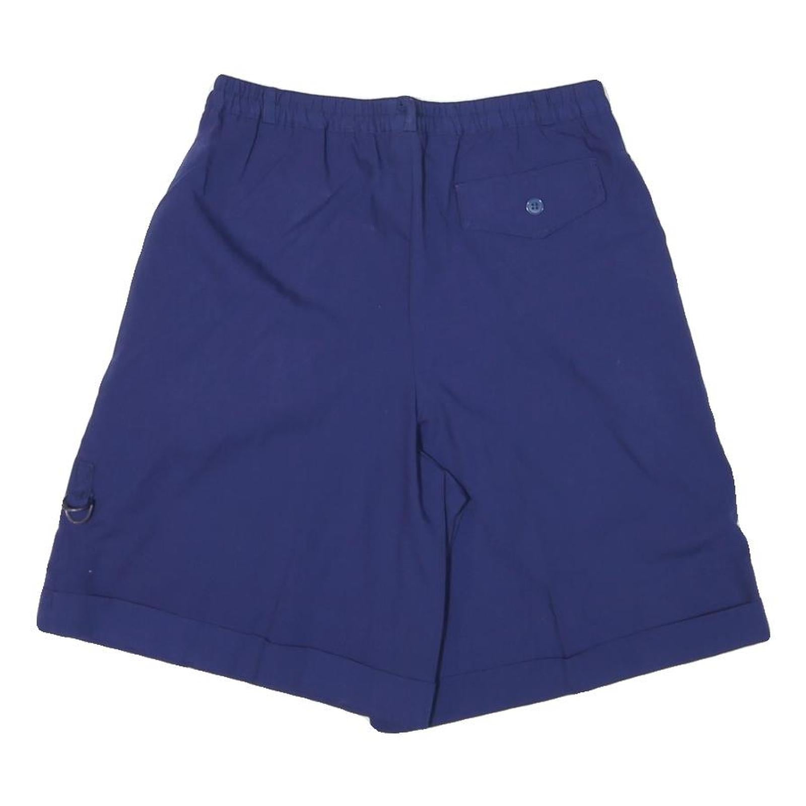 RONDINELLA Womens Shorts Blue Casual S W26 Comfortable Cotton Blend