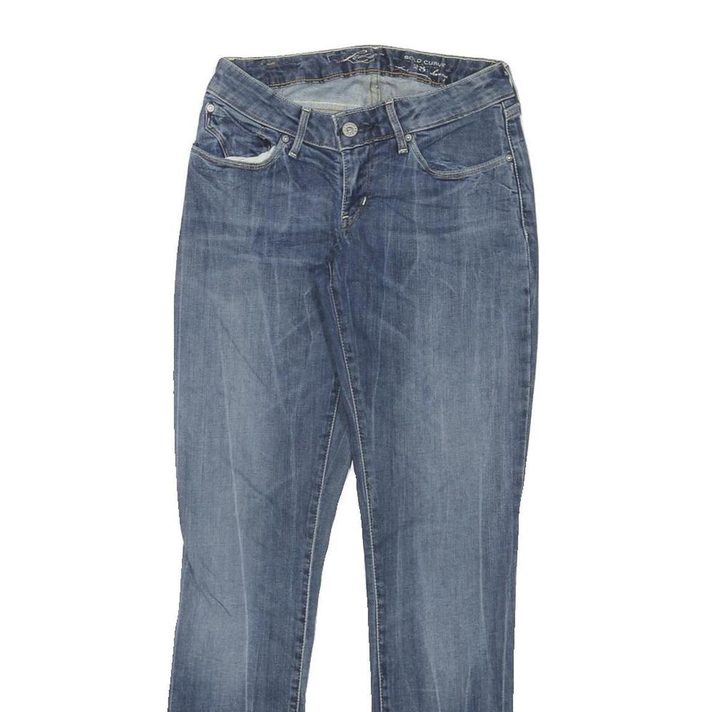LEVI'S Womens Blue Slim Skinny Denim Medium W25 L29 Classic Fit Zipped Jeans