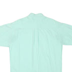 CLUB ROOM Mens Mint Green Cotton Blend Shirt M Short Sleeve Button Down Casual