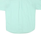 CLUB ROOM Mens Mint Green Cotton Blend Shirt M Short Sleeve Button Down Casual
