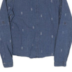 G-STAR Womens Blue Cotton Blend Shirt XS Button Front Lightweight Casual