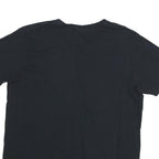 GILDAN Mens Black American Flag Graphic V-Neck T-Shirt M Short Sleeve Cotton