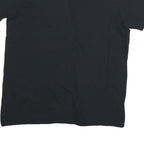 GILDAN Mens Black American Flag Graphic V-Neck T-Shirt M Short Sleeve Cotton