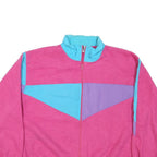CUSTOM PROJECTIONS Womens Pink & Blue Colourblock Casual Jacket L Polyester