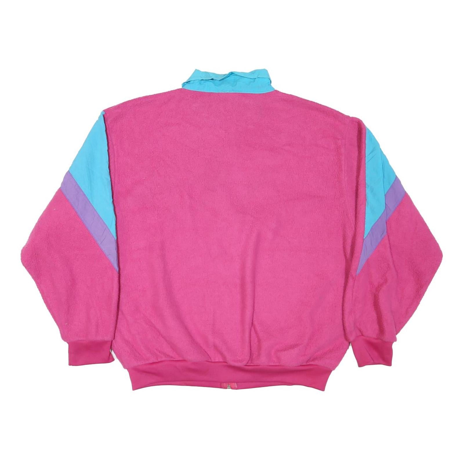 CUSTOM PROJECTIONS Womens Pink & Blue Colourblock Casual Jacket L Polyester