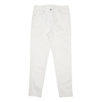 BELSTAFF Womens Jeans White Regular Skinny Denim W29 L29 Stretch Zip Fastening