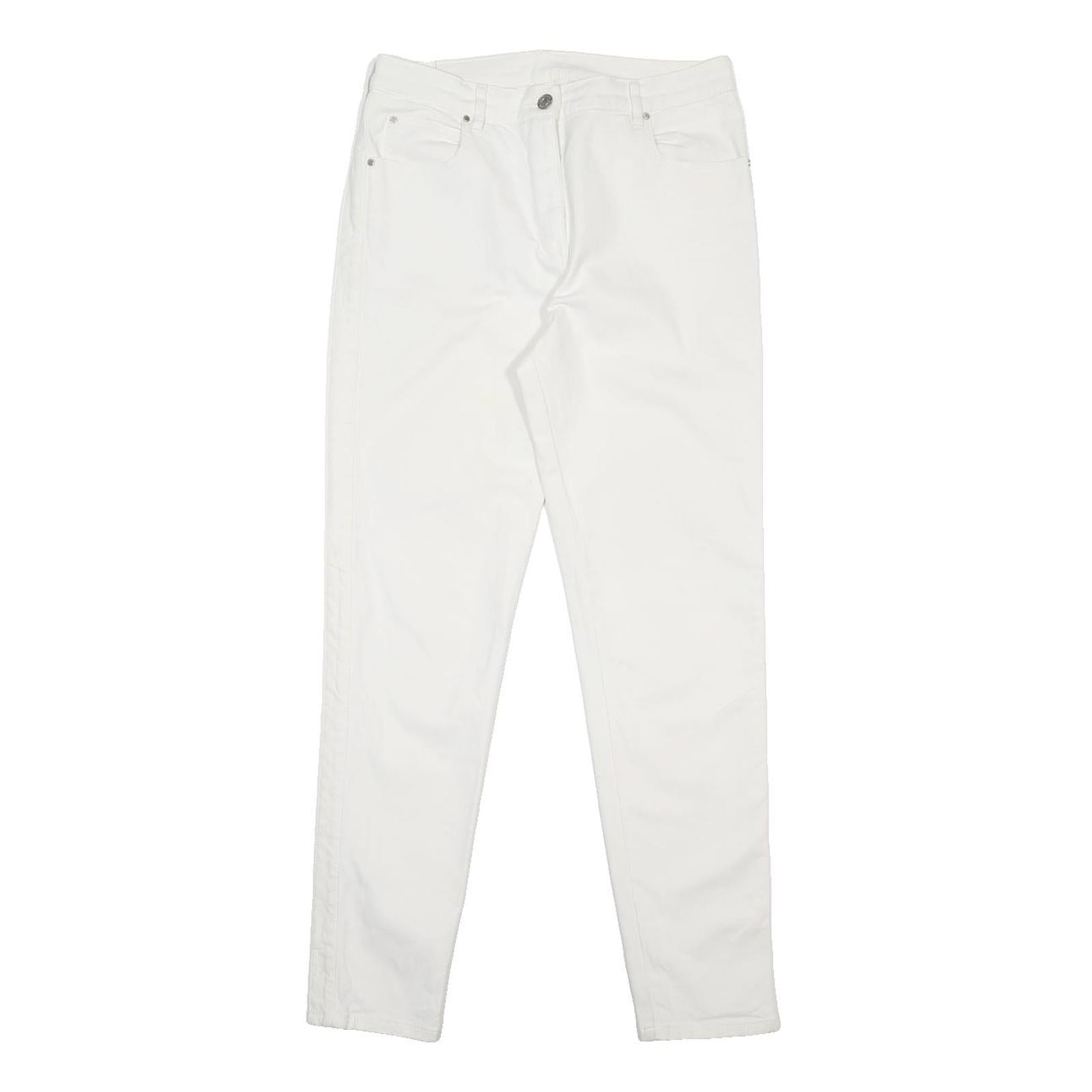 BELSTAFF Womens Jeans White Regular Skinny Denim W29 L29 Stretch Zip Fastening