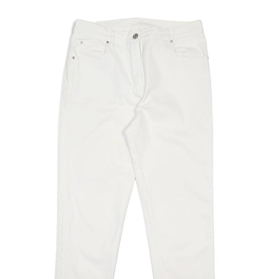 BELSTAFF Womens Jeans White Regular Skinny Denim W29 L29 Stretch Zip Fastening
