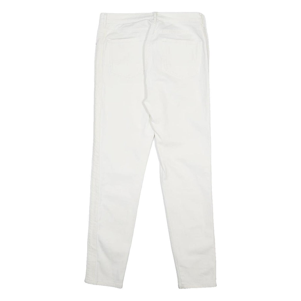 BELSTAFF Womens Jeans White Regular Skinny Denim W29 L29 Stretch Zip Fastening