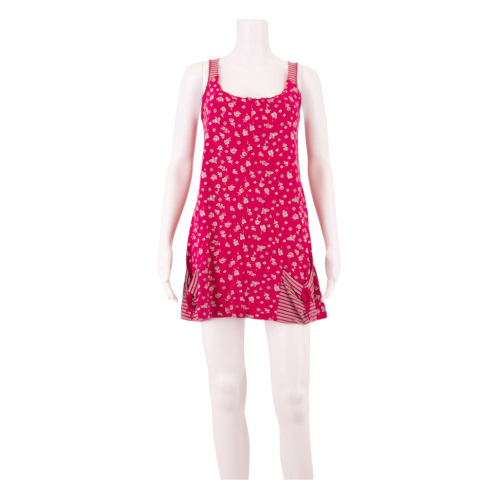 WHITE STUFF Womens Mini Dress Pink Floral Sleeveless Short UK 8