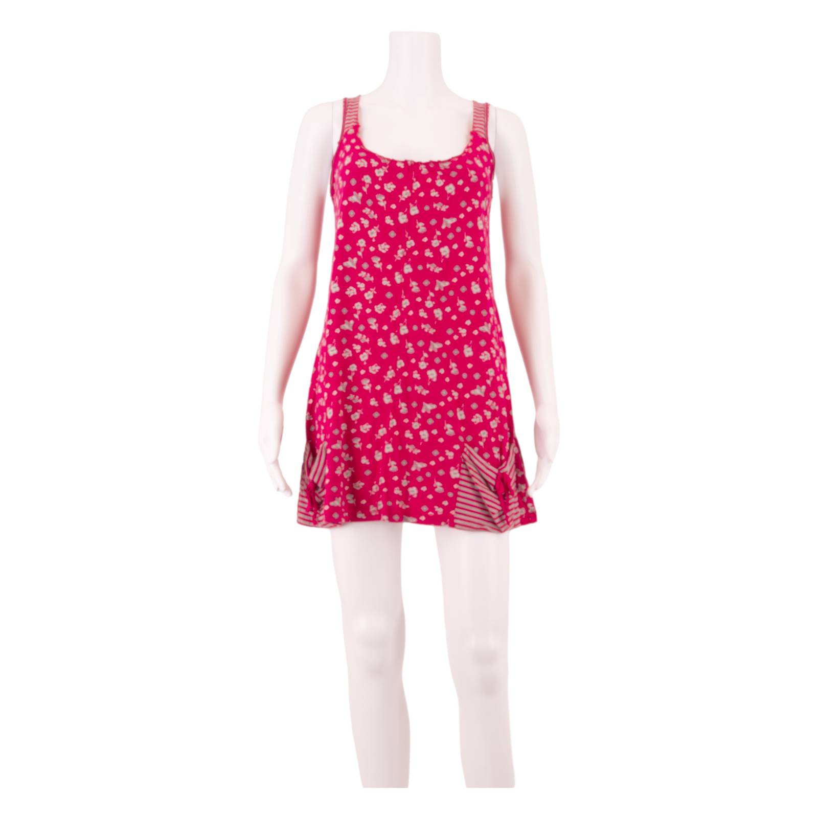 WHITE STUFF Womens Mini Dress Pink Floral Sleeveless Short UK 8