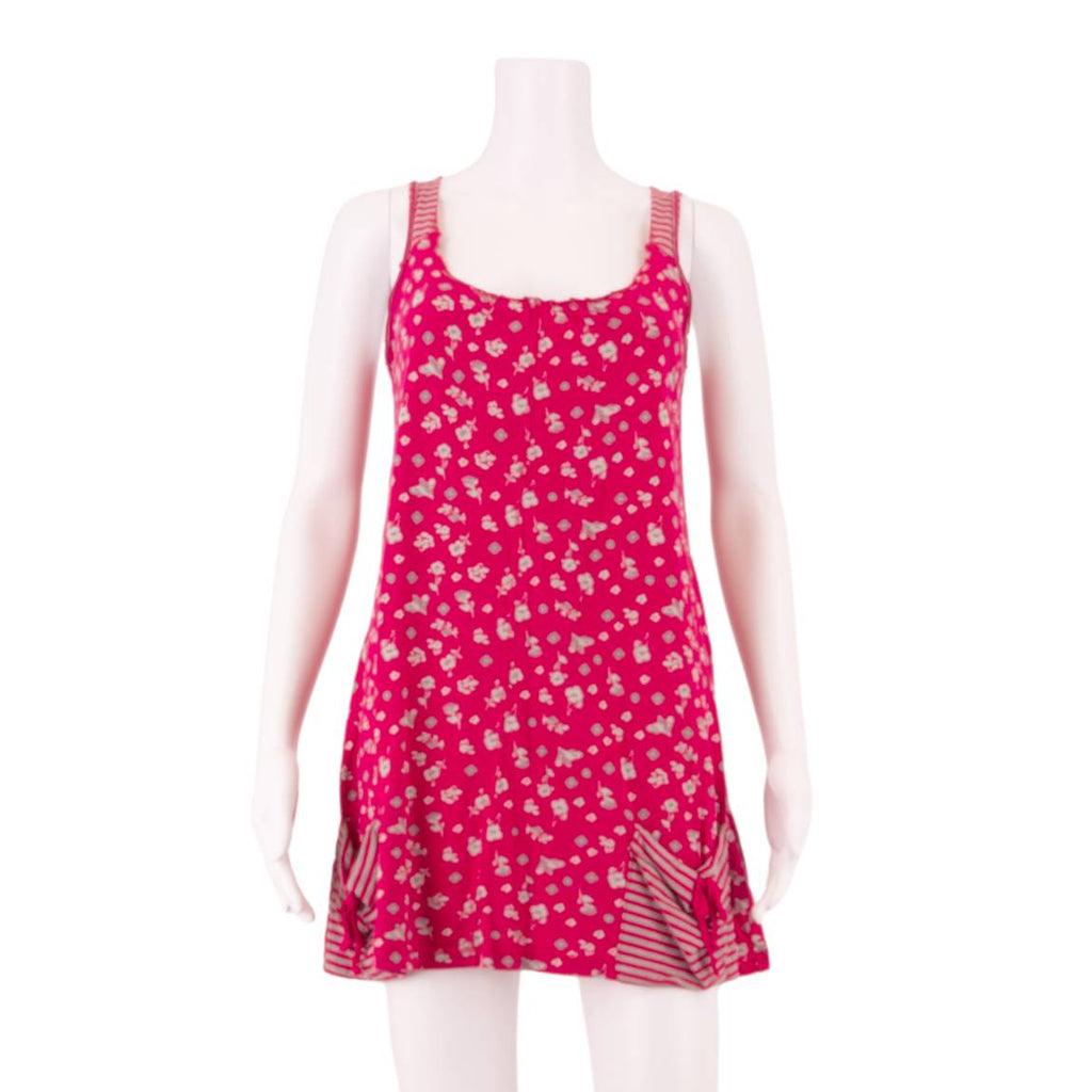 WHITE STUFF Womens Mini Dress Pink Floral Sleeveless Short UK 8